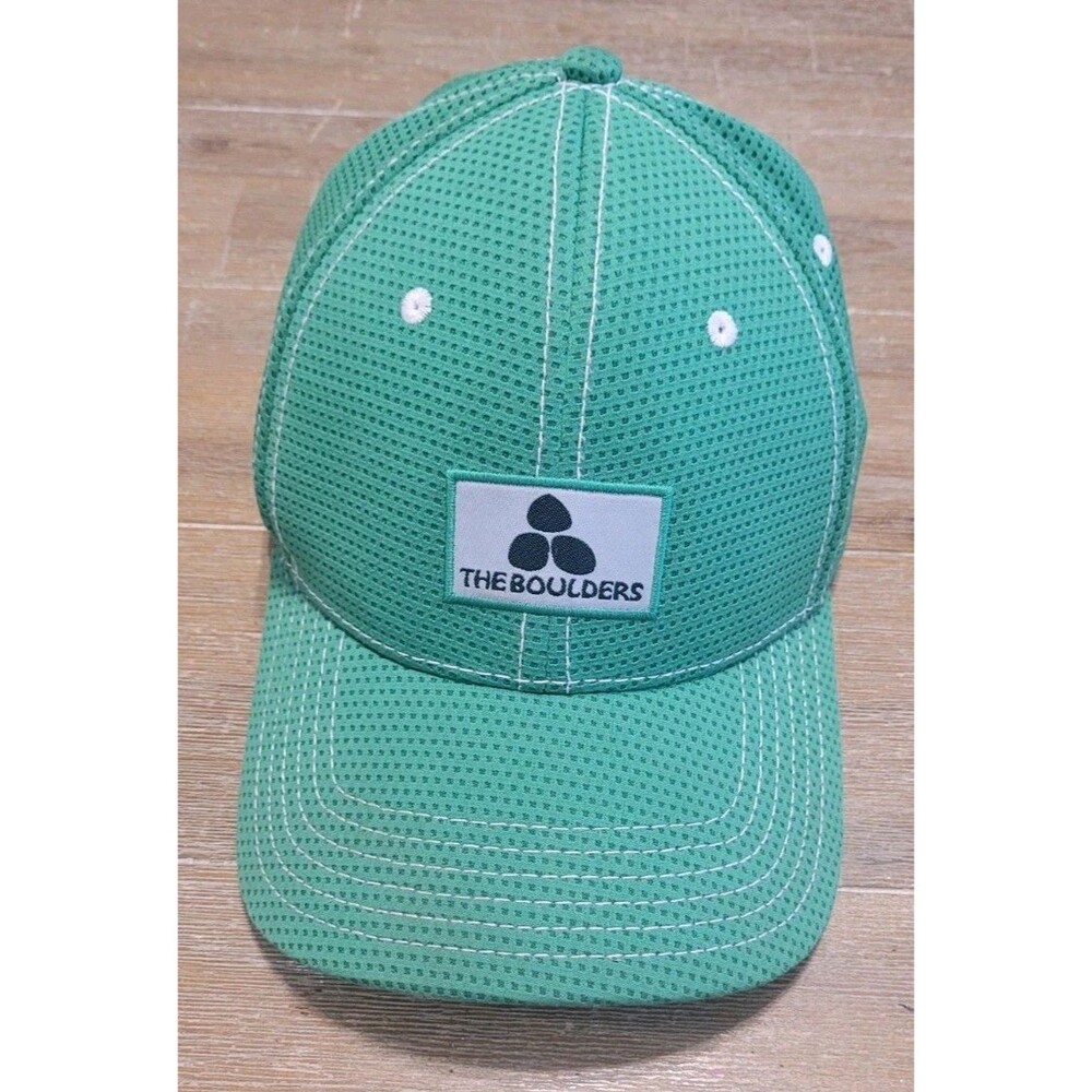 Vintage The Boulders Golf Club Hat Cap Green OSFA Colorado USA Flexible Fit